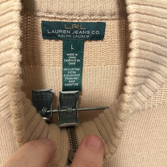 Ralph Lauren Tan Cardigan Sweater - Picture 4 of 5